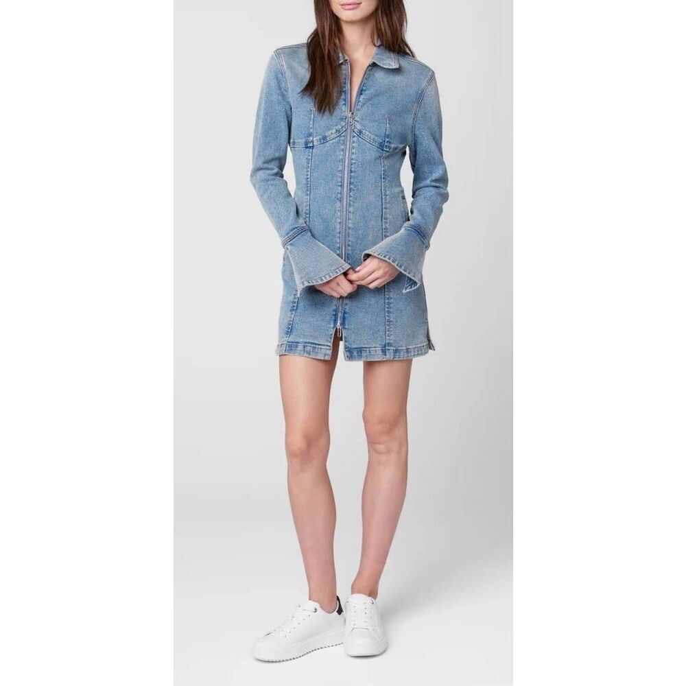 BLANKNYC The Smooth Talker Dress Size XS‎ Denim Bonded Dress NWT